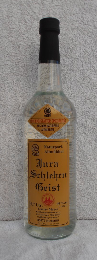 Jura-Schlehen-Geist 40 %vol --- 0,7 Ltr.